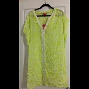 Lilly Pulitzer Lime Green Cover Up